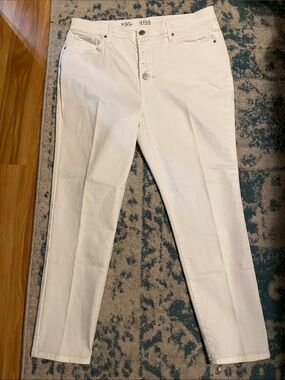 ana White High-Rise Button-Fly Skinny Ankle Jeans 14